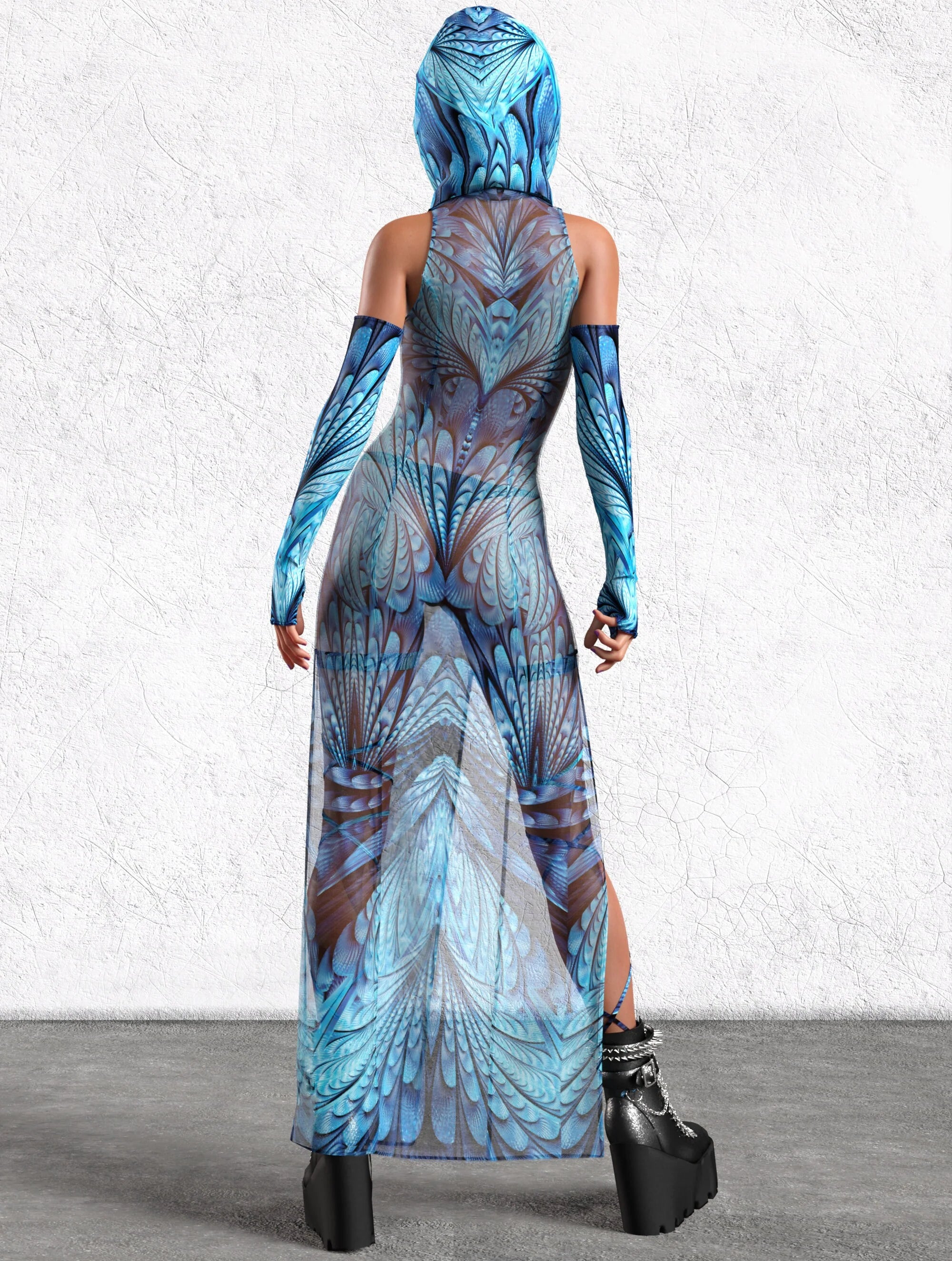 Desert Spirit Mesh Keyhole Dress Set